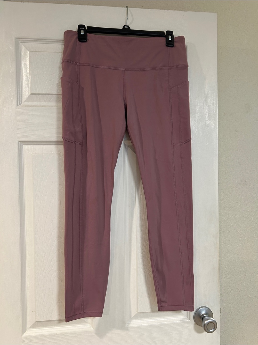 Athleta High-Rise Leggings in Dusty Mauve